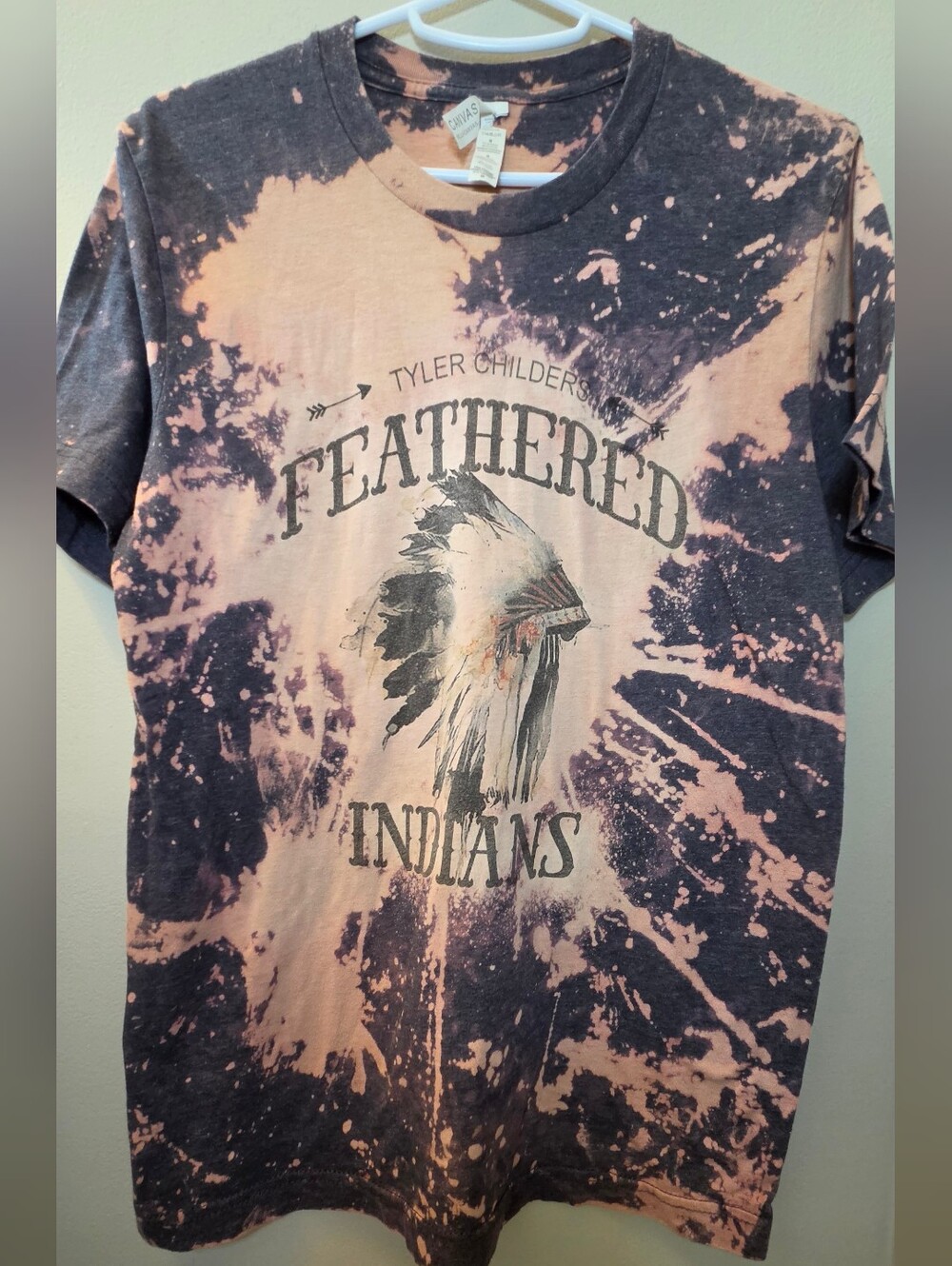 Tyler Childers Feathered Indians Tie Dye Tshirt Size Medium